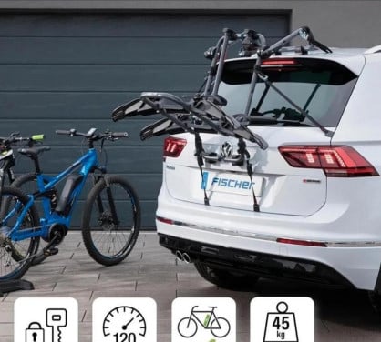Fischer fietsendrager voor auto's zonder trekhaak