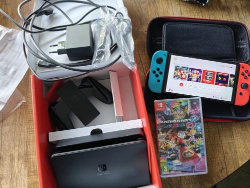 Nintendo Switch oled, nieuwe versie met mario kart 8e luxe