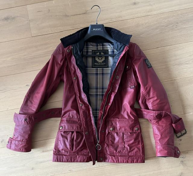BELSTAFF waxed cotton jacket, dames, maat 38