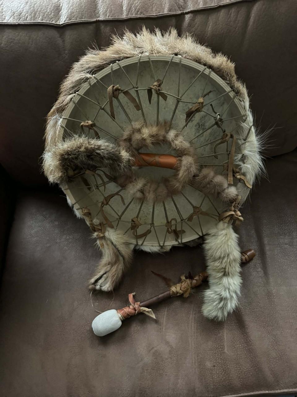 Koopje Sjamanendrum trommel handwerk met klopper