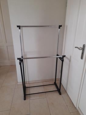 Kleding rek dubbel (verstelbaar)