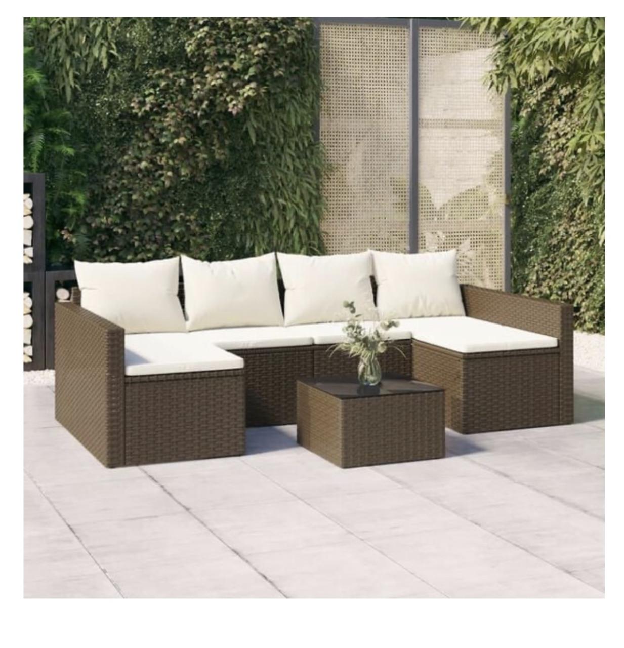 VidaXL 2-delige Loungeset met kussens