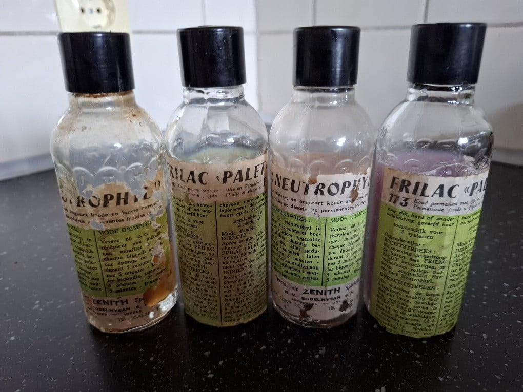 Vintage kappersmateriaal