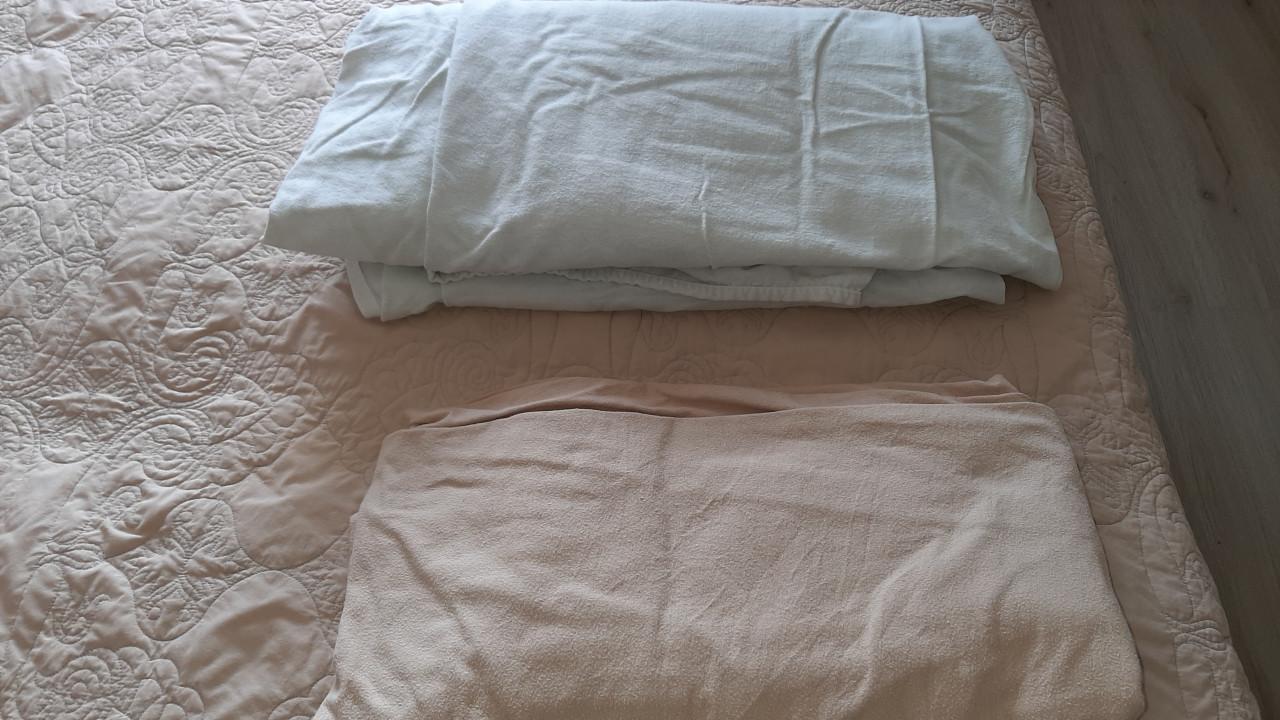 2 tweepersoons hoeslakens flanel