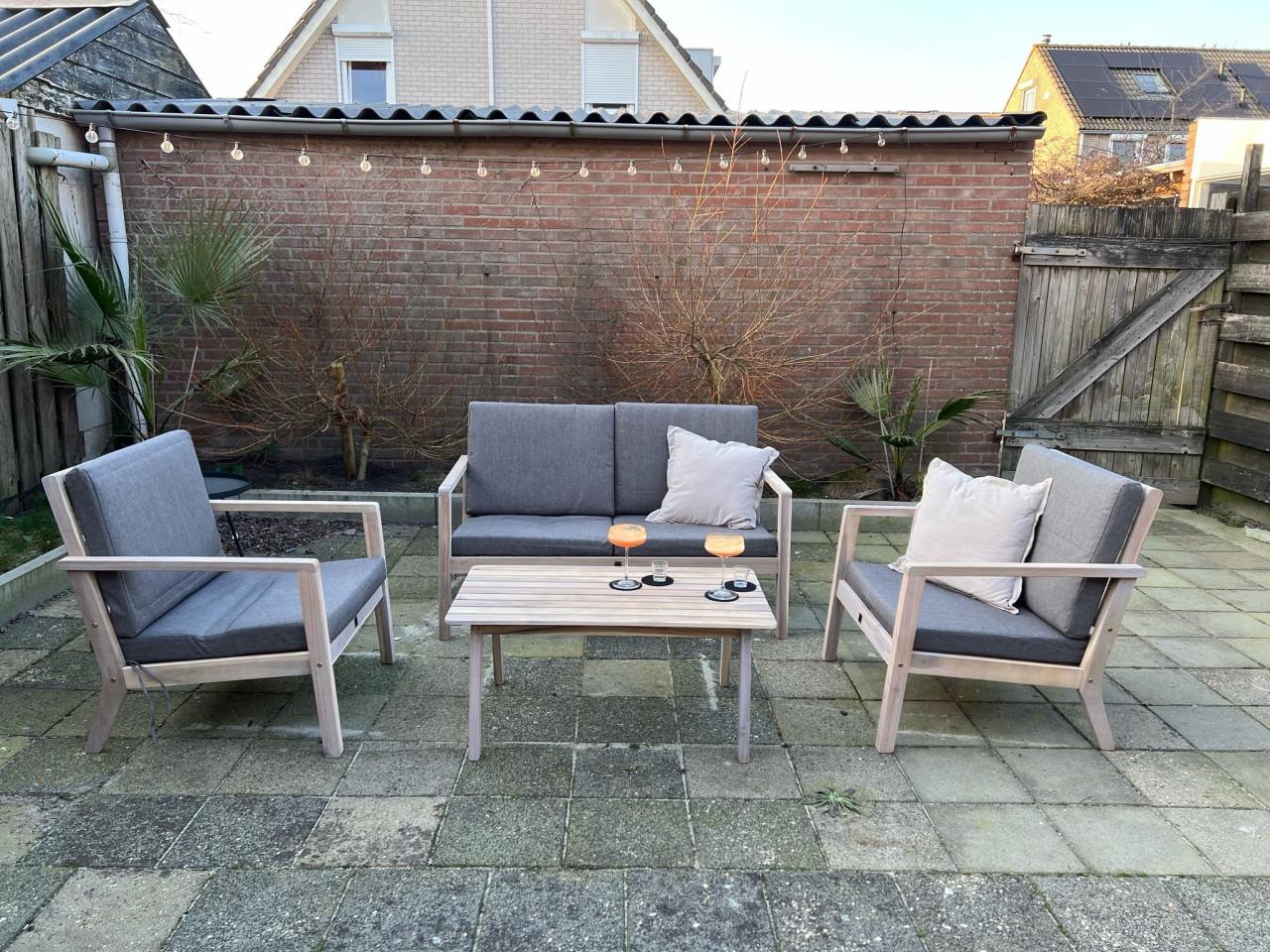 Luxe tuinset Leen Bakker – 4-delig – zo goed als nieuw