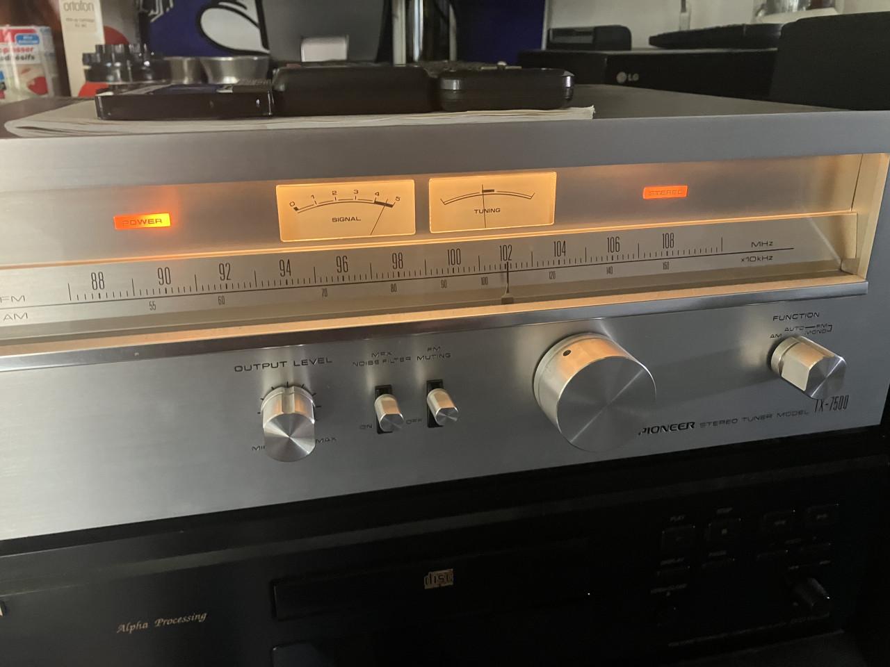 Pioneer SA-7500 en TX-7500 vintage top set geserviced inclusief garantie