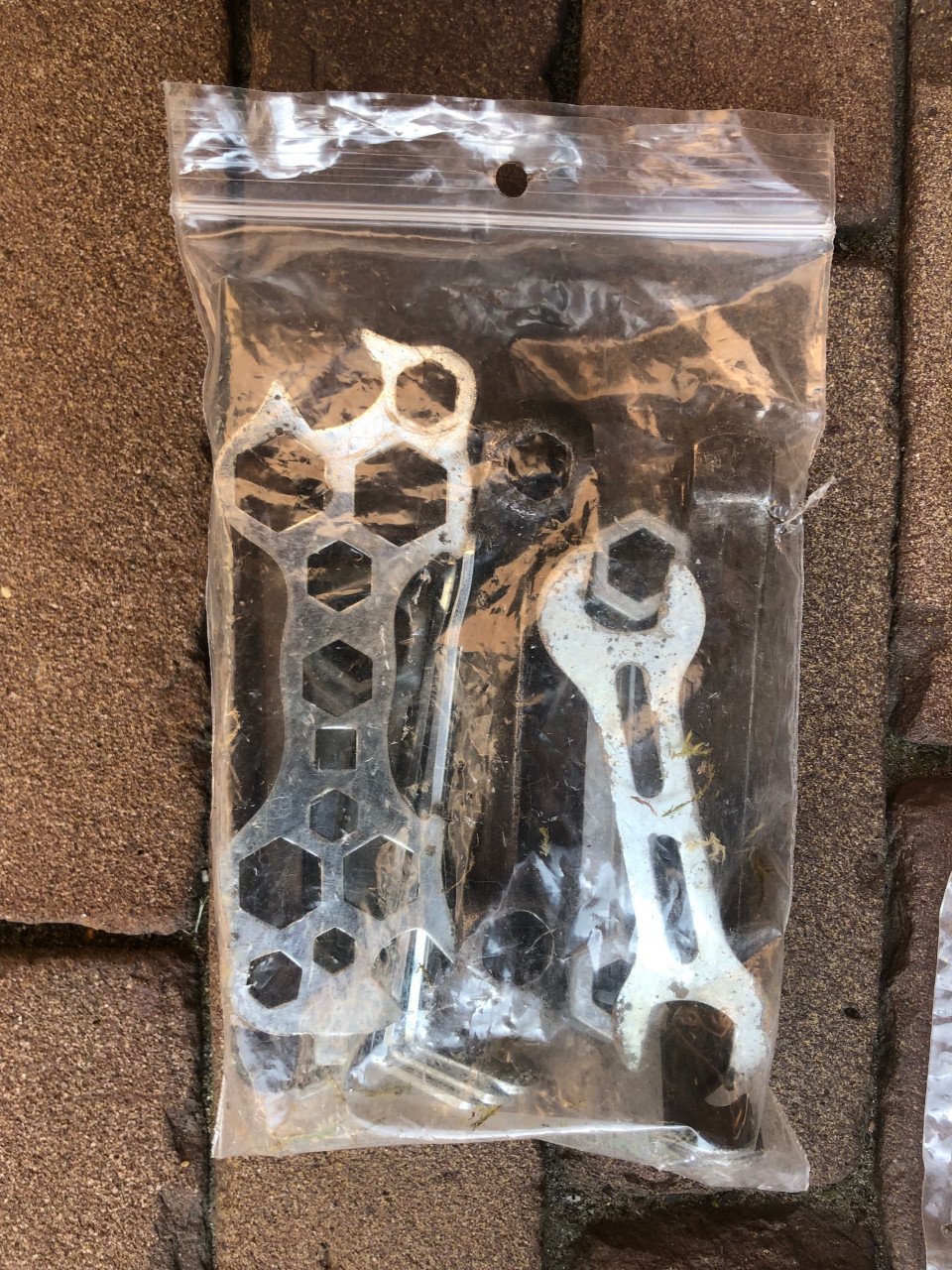 Setje fiets gereedschap.
