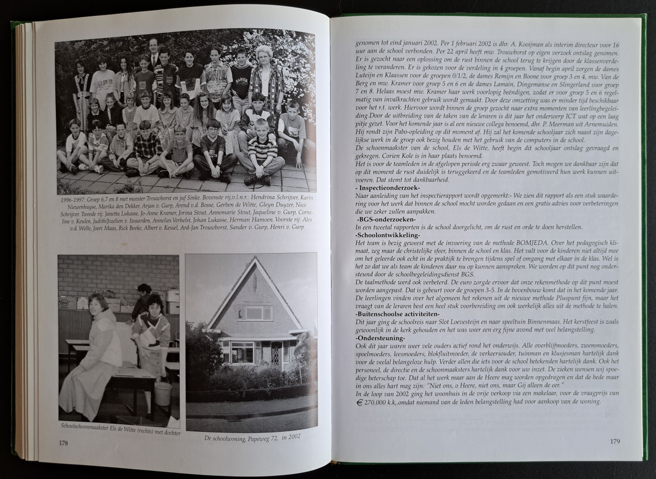 Johannes Calvijnschool Wolphaartsdijk - 75 jaar - JMC Murre + AN de Korte