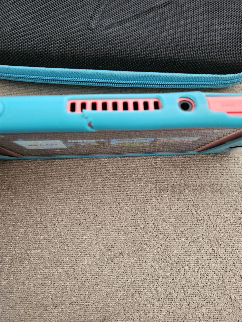 Switch lite met MINECRAFT en hoesje en case