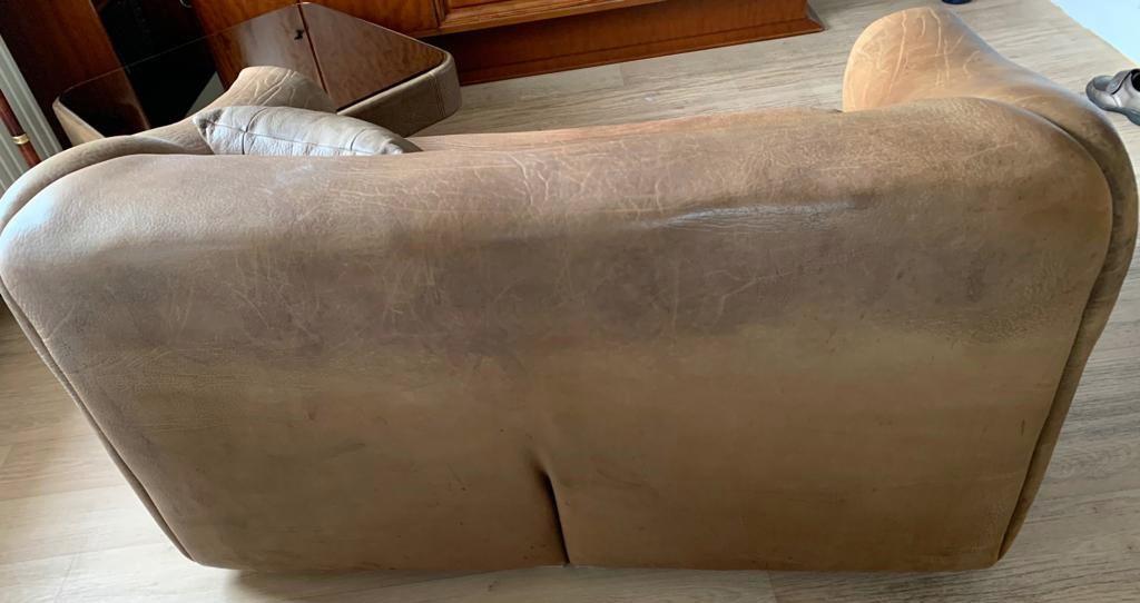 Vintage DeSede DS47 lederen 2-zits bank