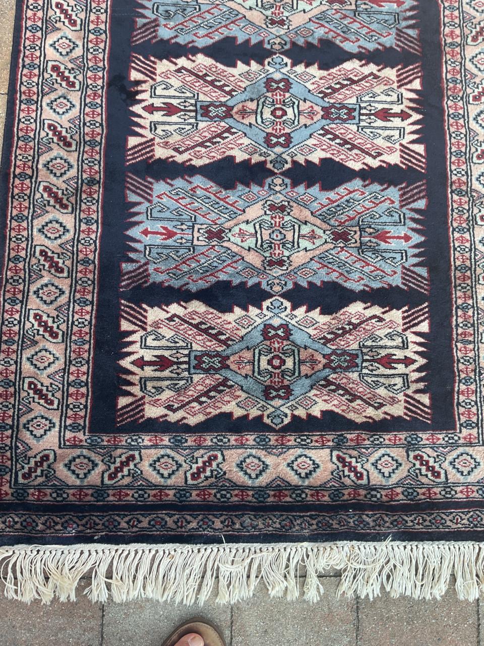 Oosters / Perzisch vloerkleed met geometrisch patroon