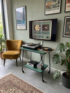 Vintage tv / muziek meubel