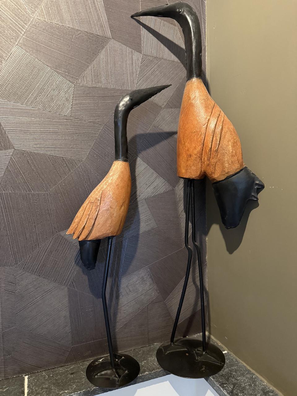 Twee decoratieve vogels