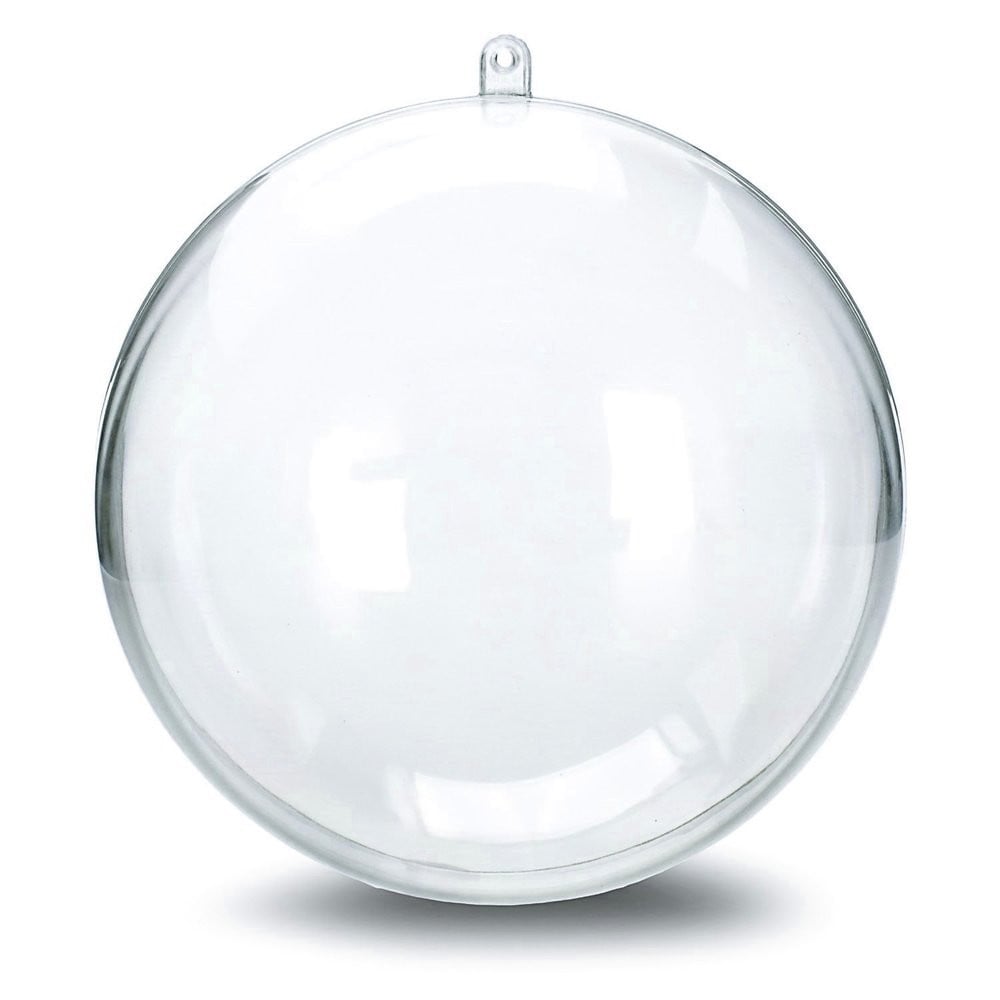 Kerst Transparante ballen 10 cm
