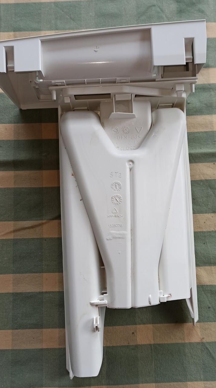 Wasmachine accessoire LAVAMAT 52840 wasmiddelbak zeepbakje + voorkant