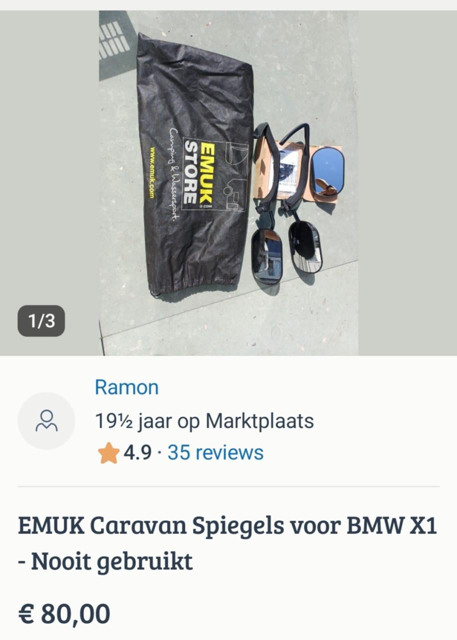 Emuk caravan spiegels