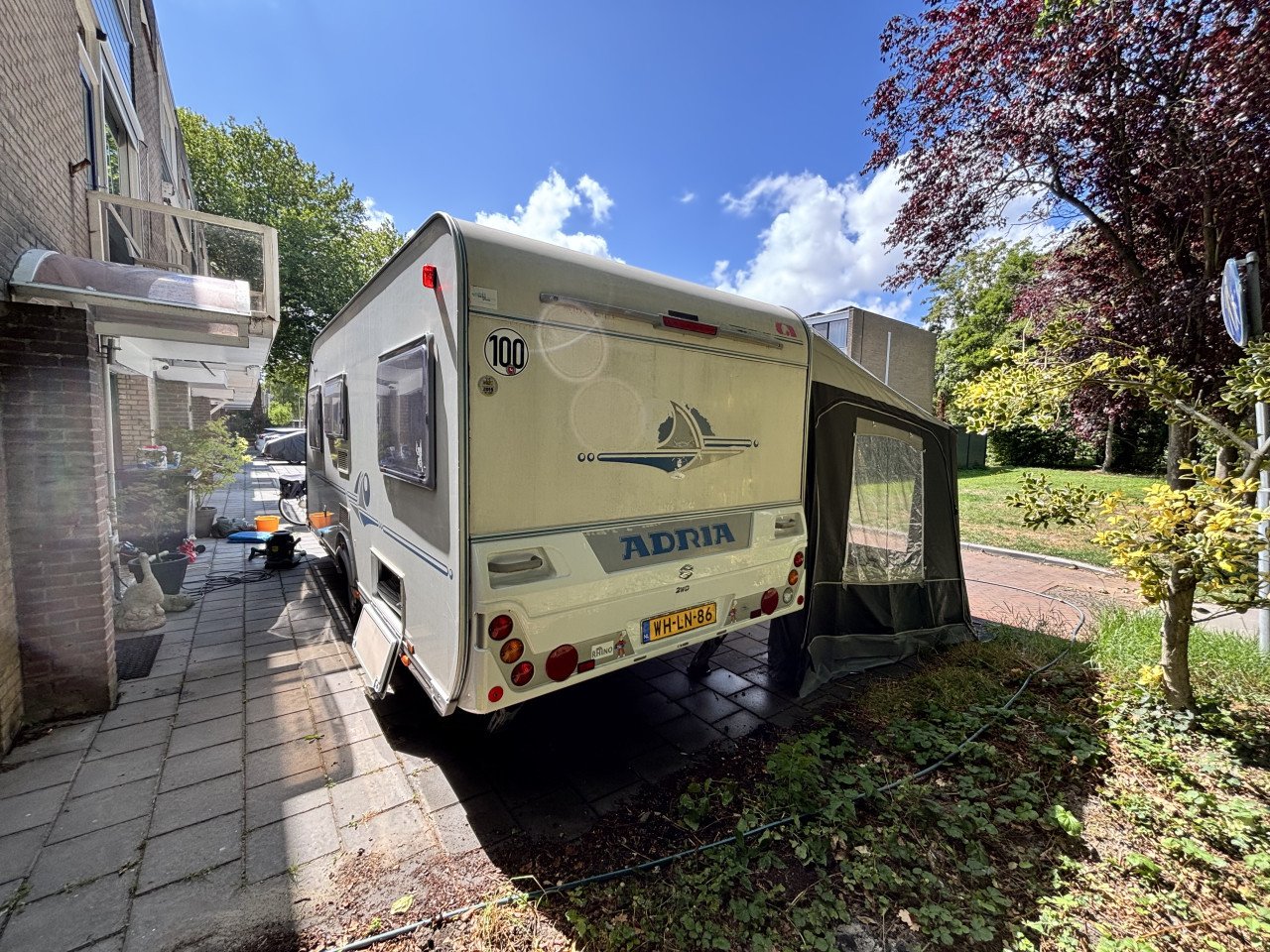 Adria Adiva 502 UP / Dorema Air voortent / Kampa Air luifel ( 2003)