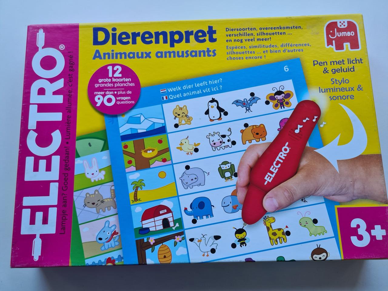 Electro Dierenpret, een interactief spel van Jumbo 3+