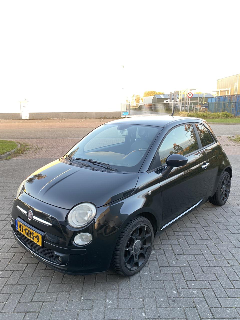 Fiat 500 1.2 C 2008 Zwart | NAP | NIEUWE APK!