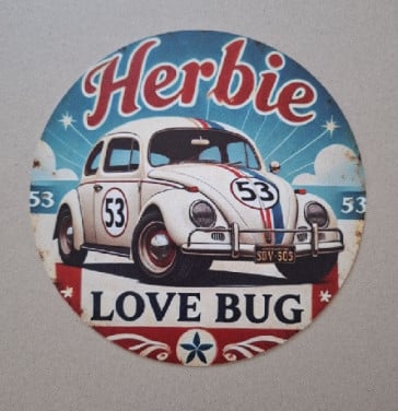 Herbie Metalen Bordje