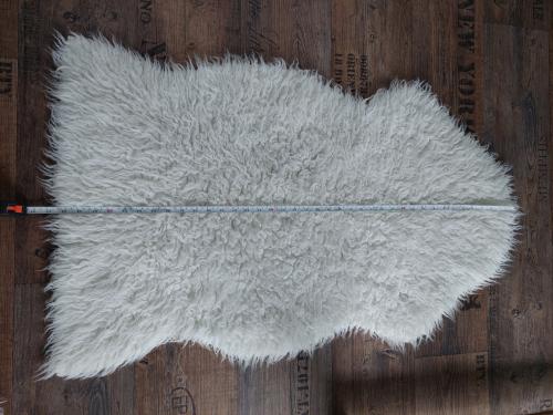 Fluffy/teddy kleed crème