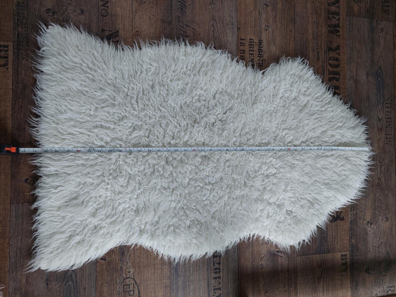 Fluffy/teddy kleed crème