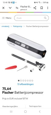 Fischer 3 in 1 compressor lamp en powerbank