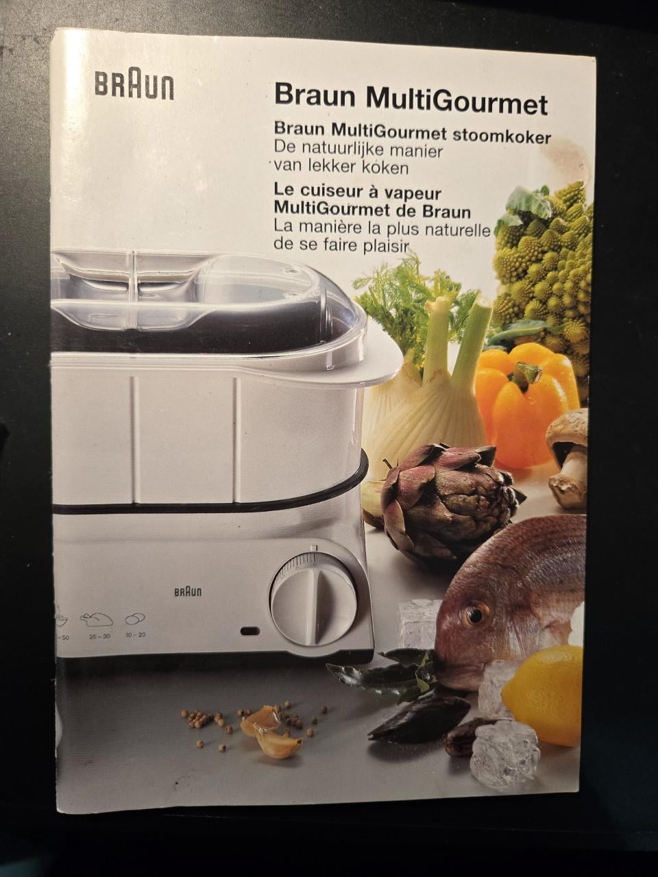 Braun MultiGourmet Plus FS 20 stoomkoker met een vermogen van 850 watt.