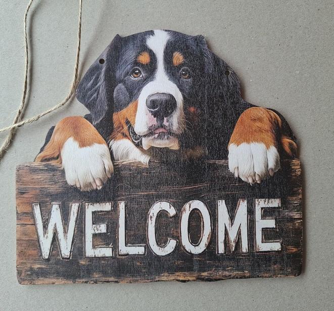 Benrner Sennen Hond Houten Decoratiebord  NIEUW