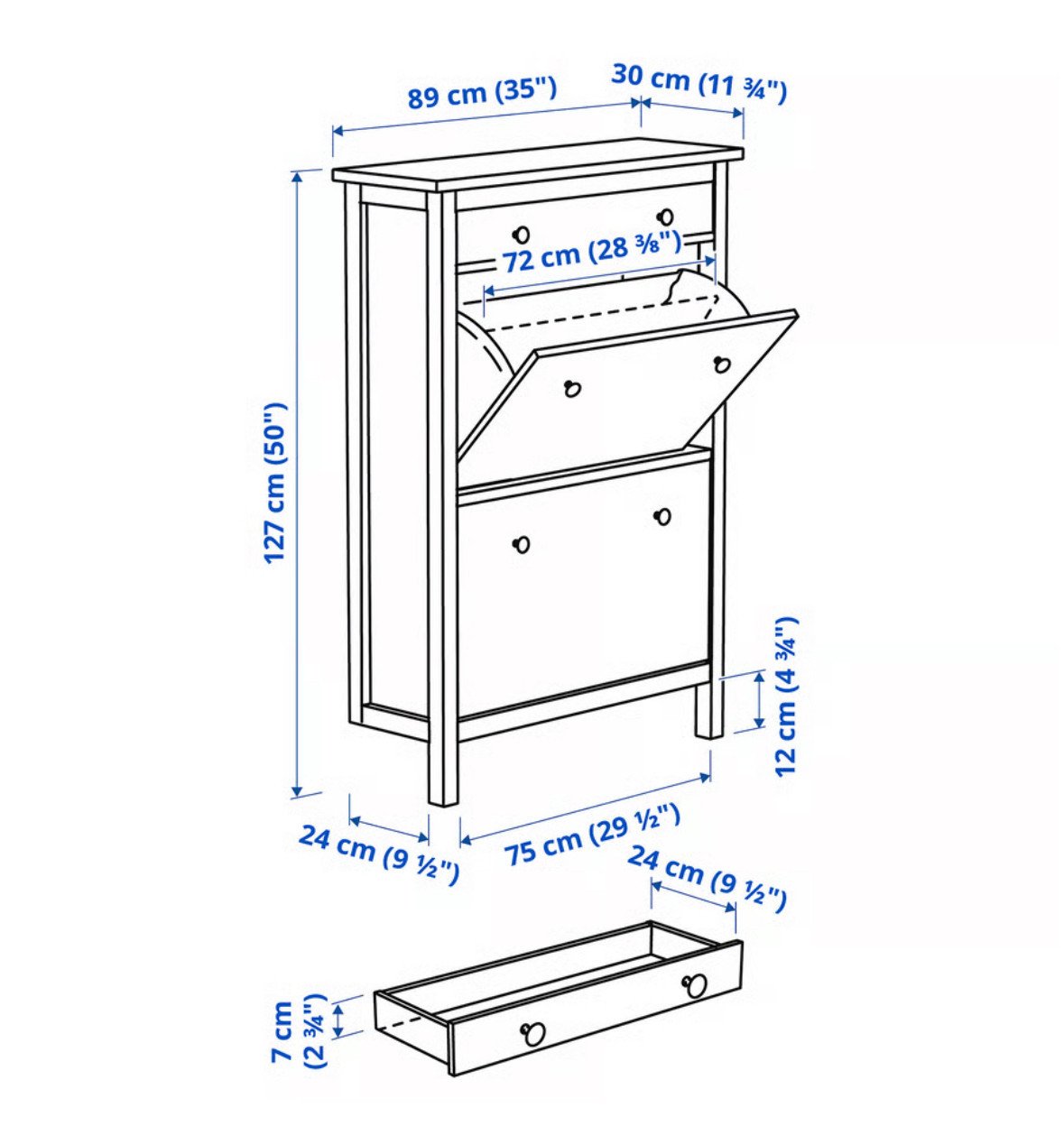 IKEA Hemnes schoenenkast