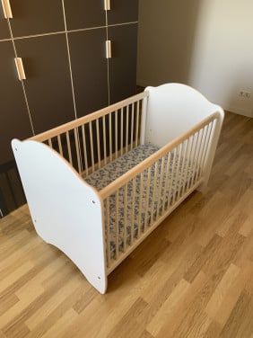 Baby ledikantje wit 120 x 60 cm