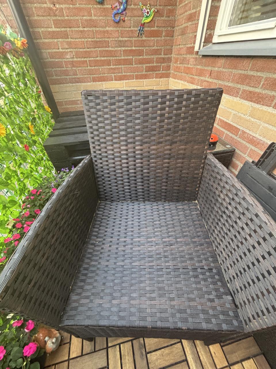 Tuinstoel + kussen