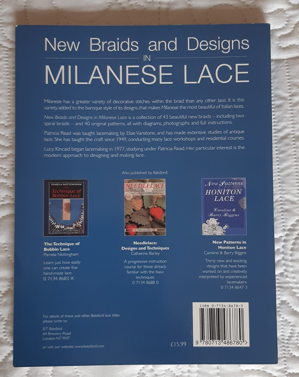 Kantklossen: Milanese kant New braids and designs Milanese lace