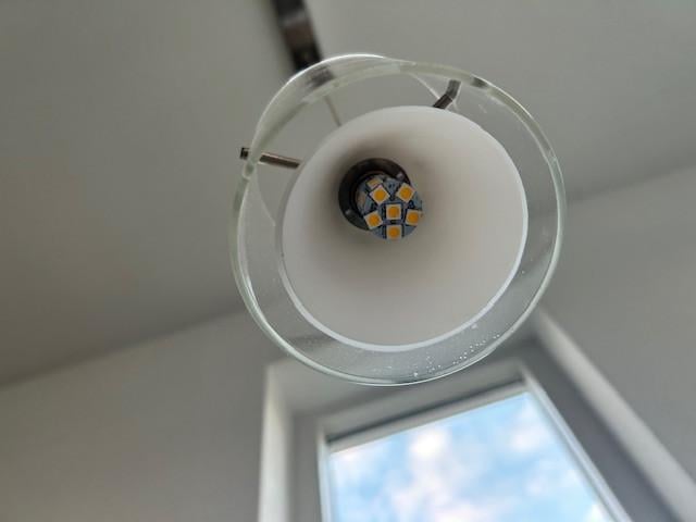 Moderne hanglamp met rvs en glas