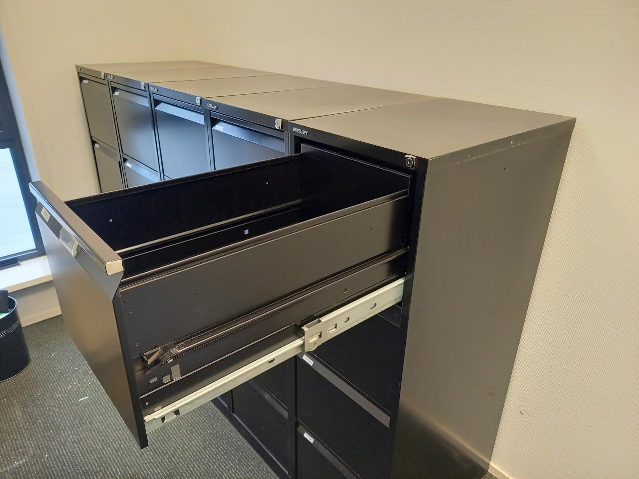 Dossierkast metalen ladekast bisley