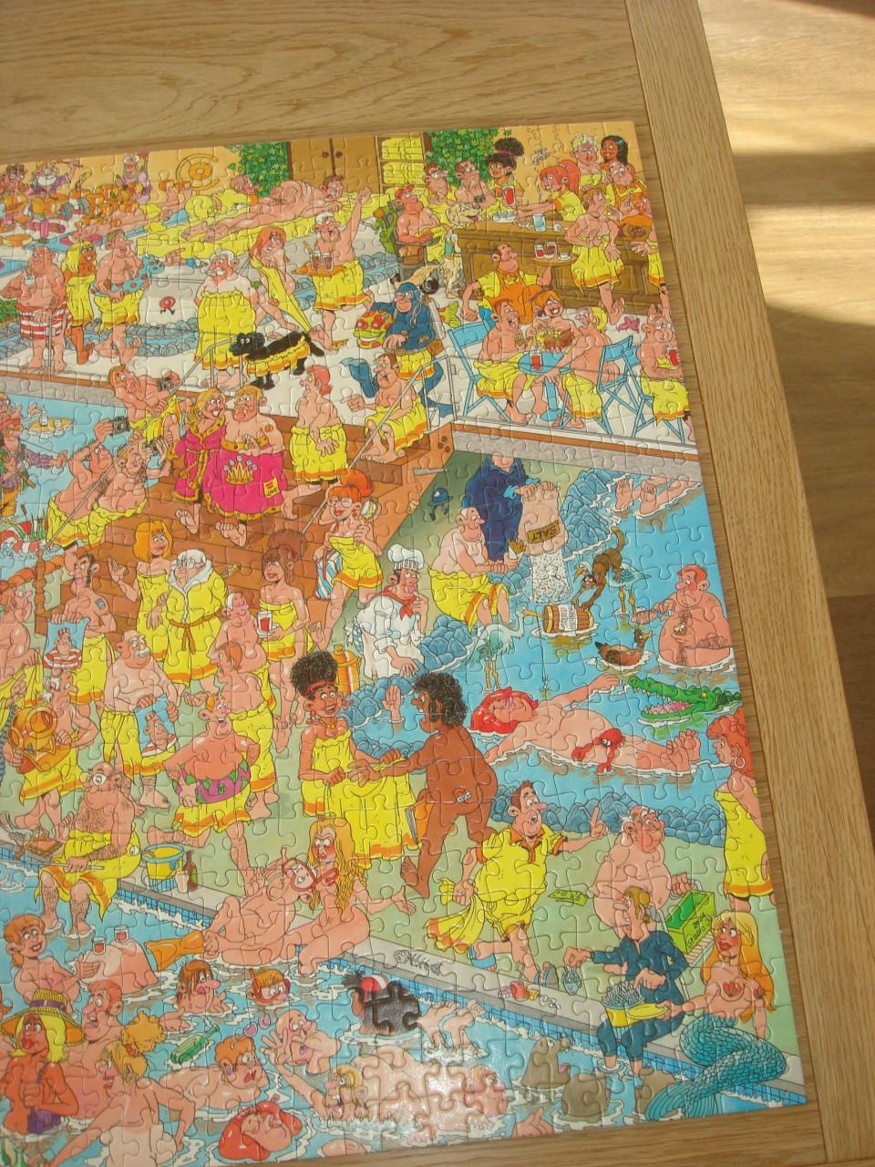 Te koop Complete Jan Van Haasteren puzzel Op hete kolen