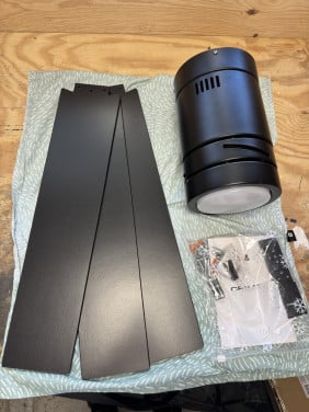 Plafondventilator met verlichting