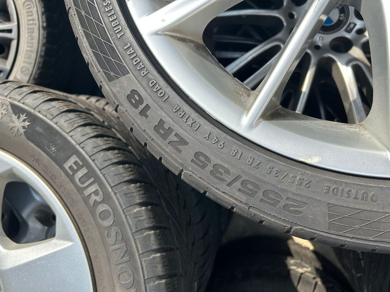 BMW M SPORT VELGEN MET CONTINENTAL CONTISPORTCONTACT BANDEN BREEDTESET