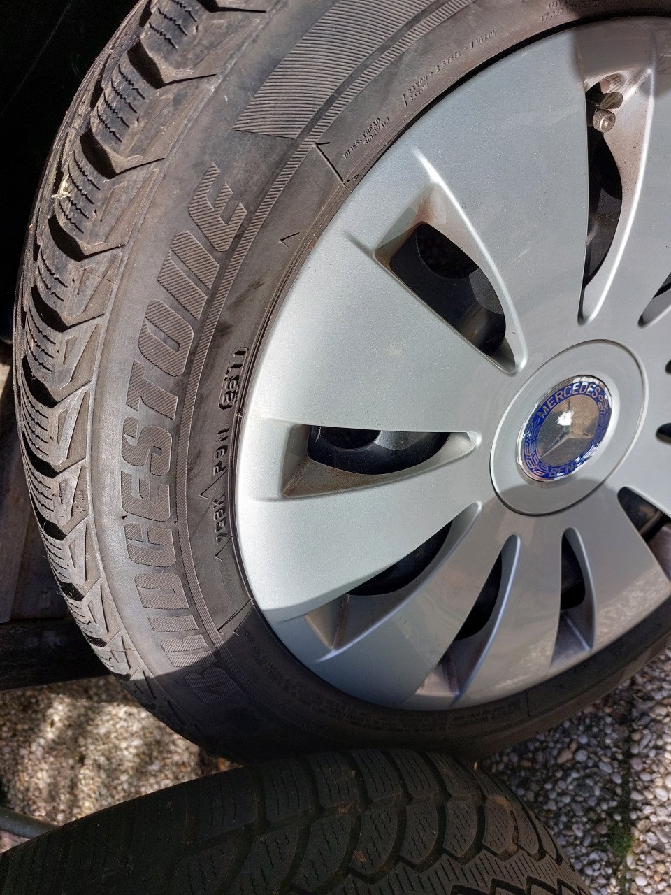 4 winterbanden op stalen velg