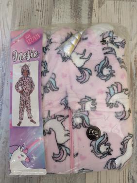 Onesie roze met eenhoorns