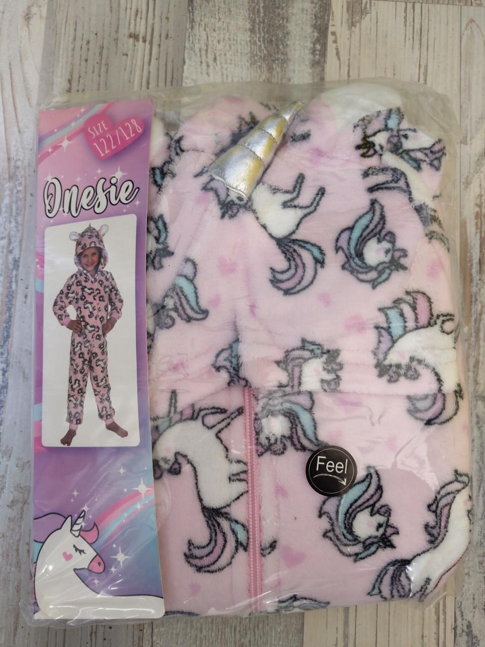 Onesie roze met eenhoorns