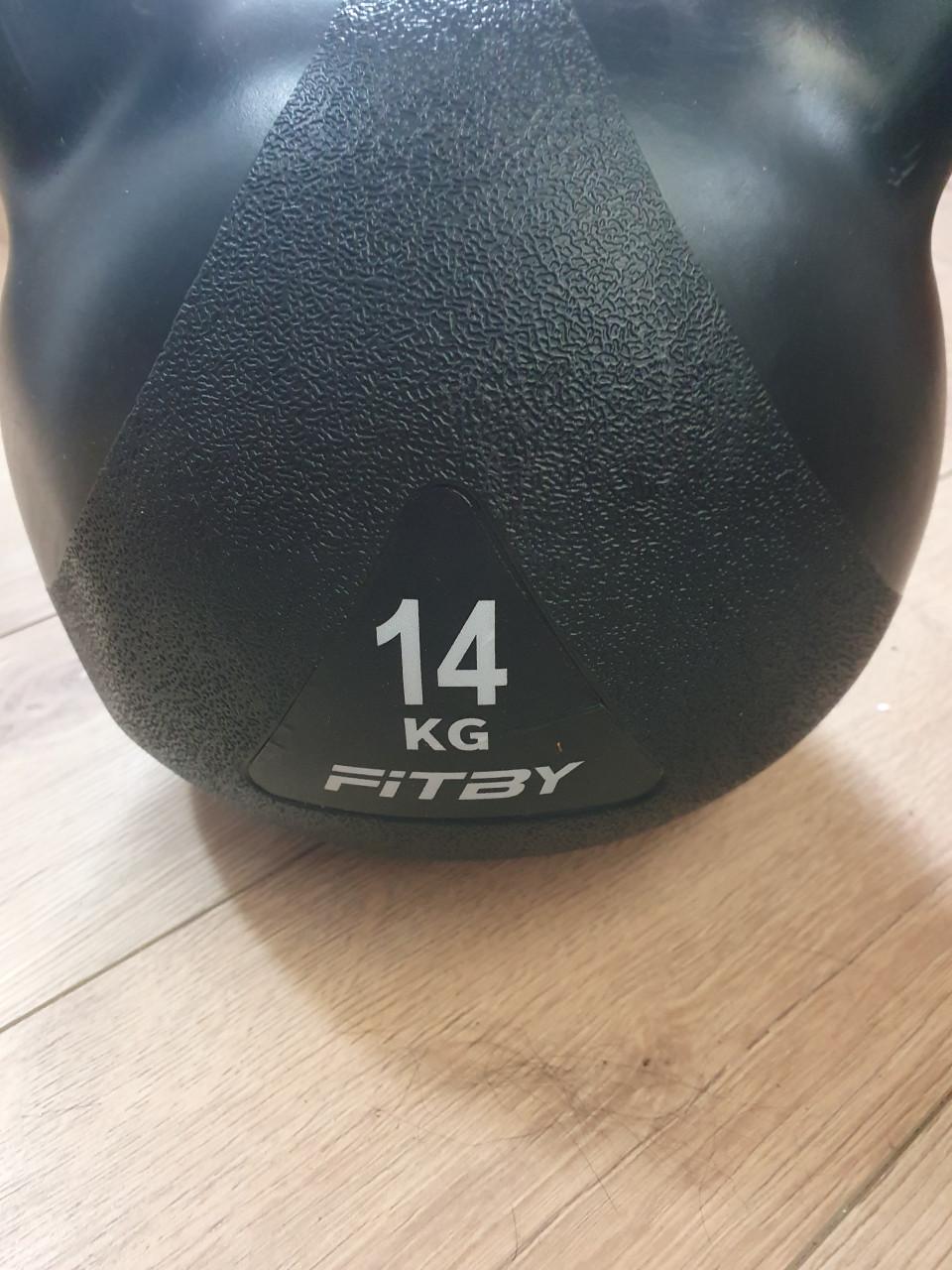 Fitby kettlebell 14 kg • fitness gewicht • crossfit • zwart