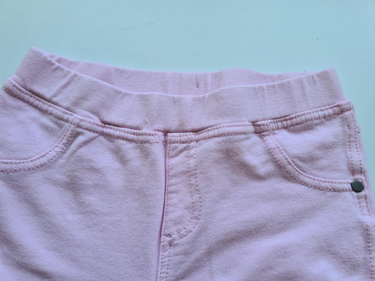 3 roze leggings/treggings voor meisjes - Maat 122/128