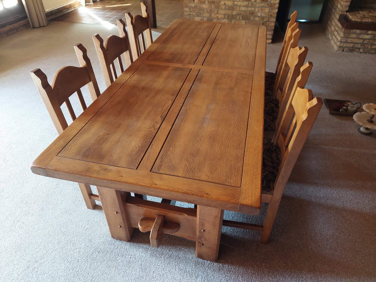 Eiken eettafel te koop