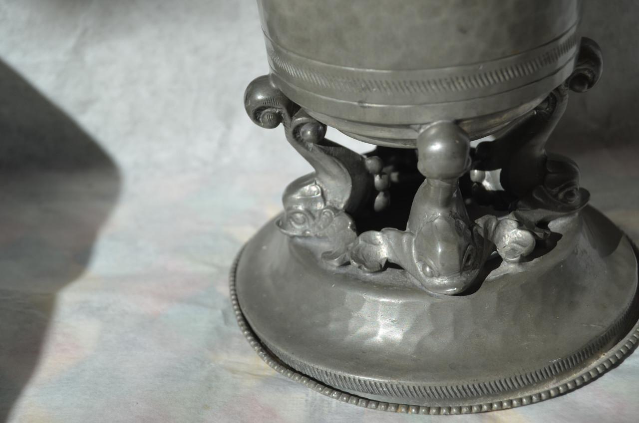 Fraaie tinnen vaas Gero mog. Georg Nilsson jaren '30