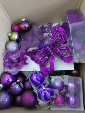 Kerstballen ( paars )