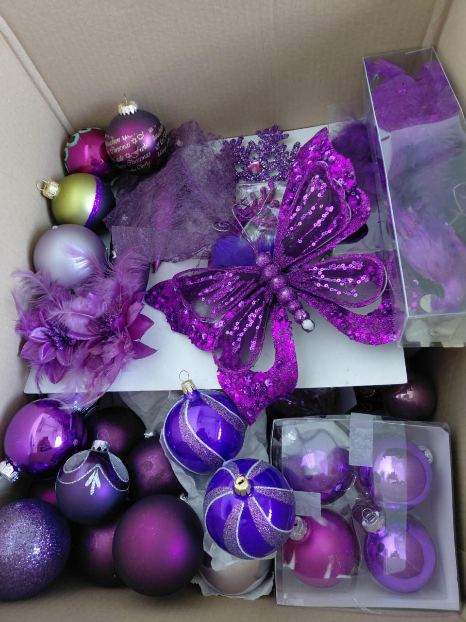 Kerstballen ( paars )