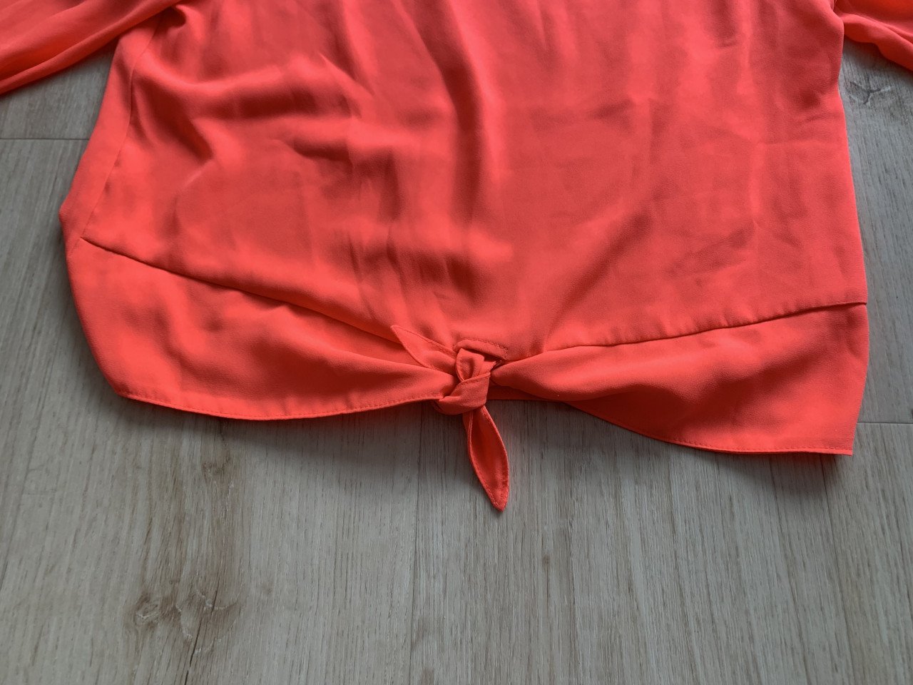 Neon oranje shirt maat 158