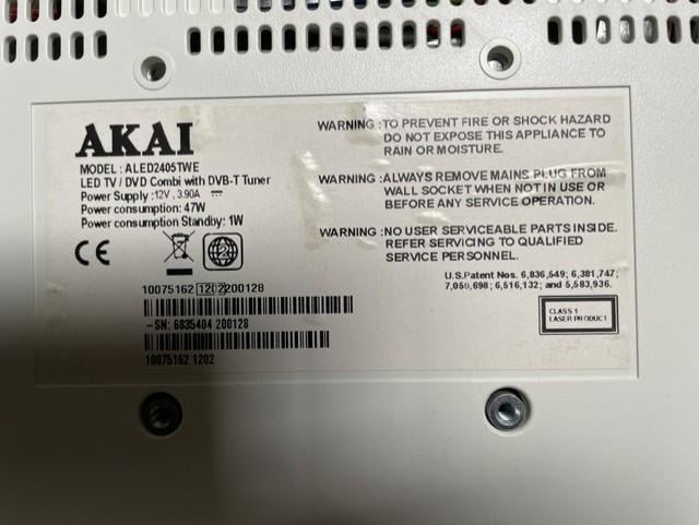 Televisie Akai ALED2405TWE - Led-tv/dvd-combo