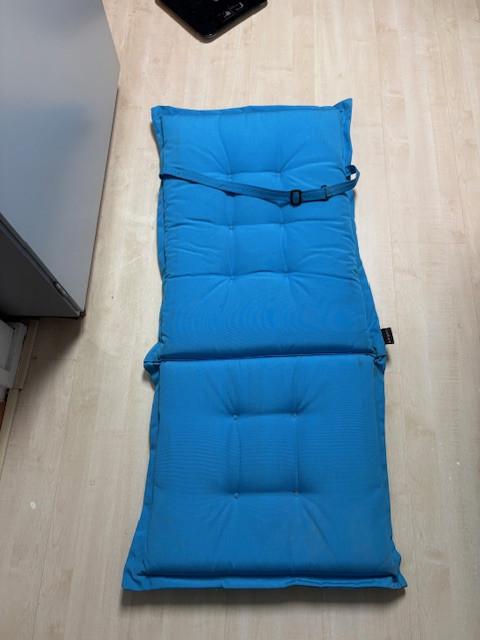 Tuinstoel kussens 2x blauw